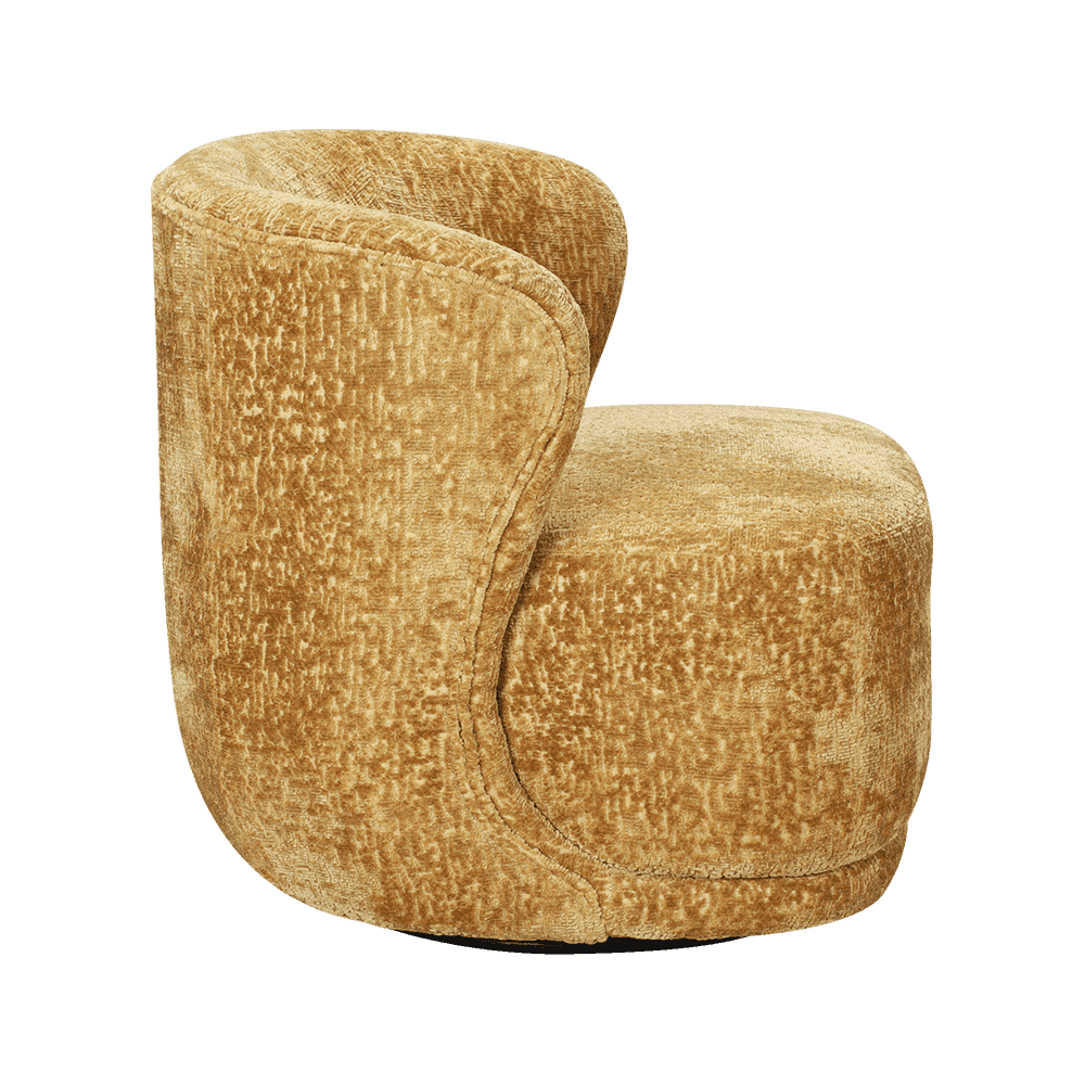 Furry ganap na upholstered lounge chair