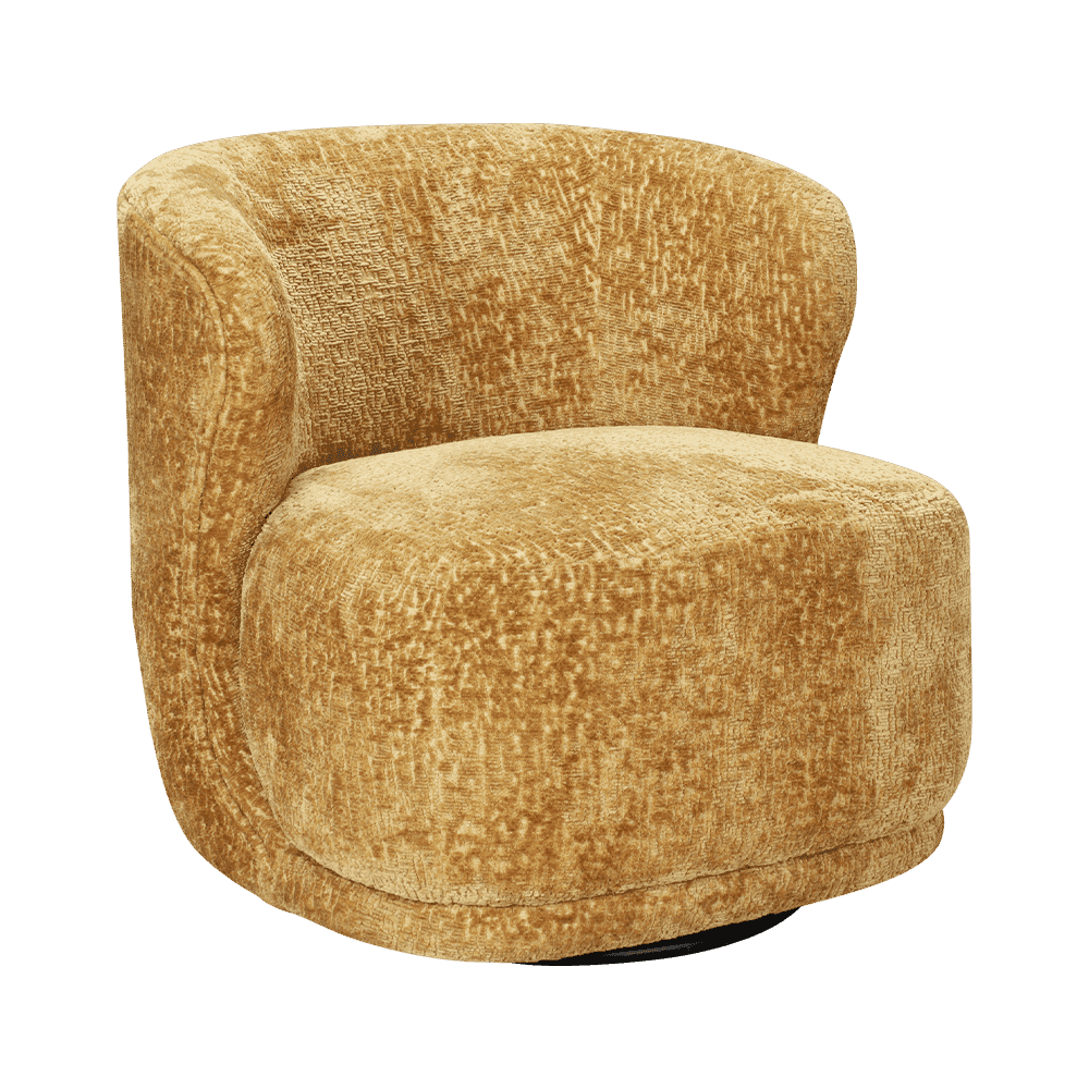 Furry ganap na upholstered lounge chair