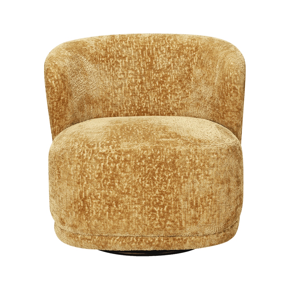 Furry ganap na upholstered lounge chair