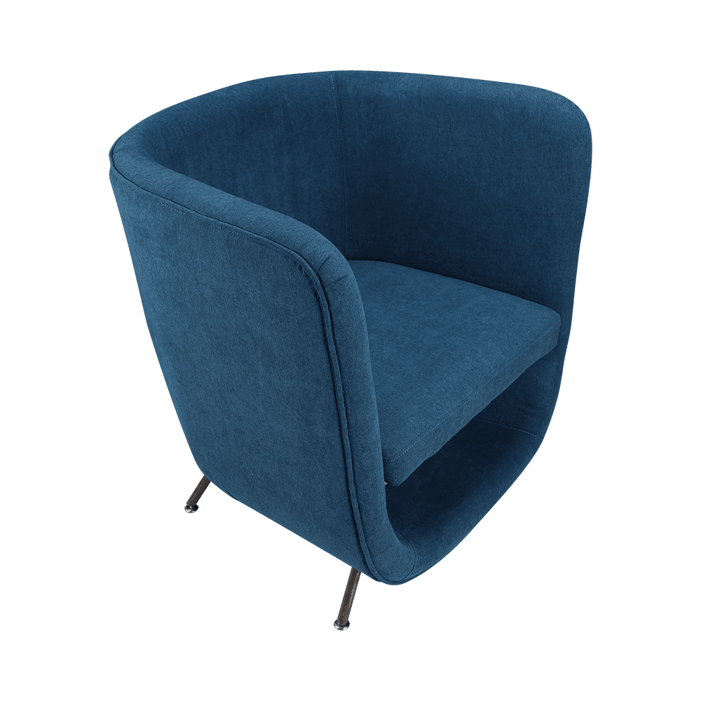 Ang upuan ng lounge ng tela na may built-in na imbakan