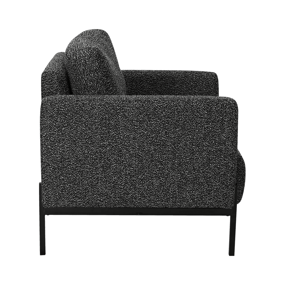 Grey Lounge Chair na may mga armrests