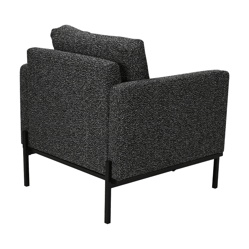 Grey Lounge Chair na may mga armrests