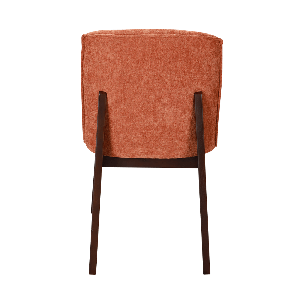 Upholstered solidong kahoy na upuan sa kainan