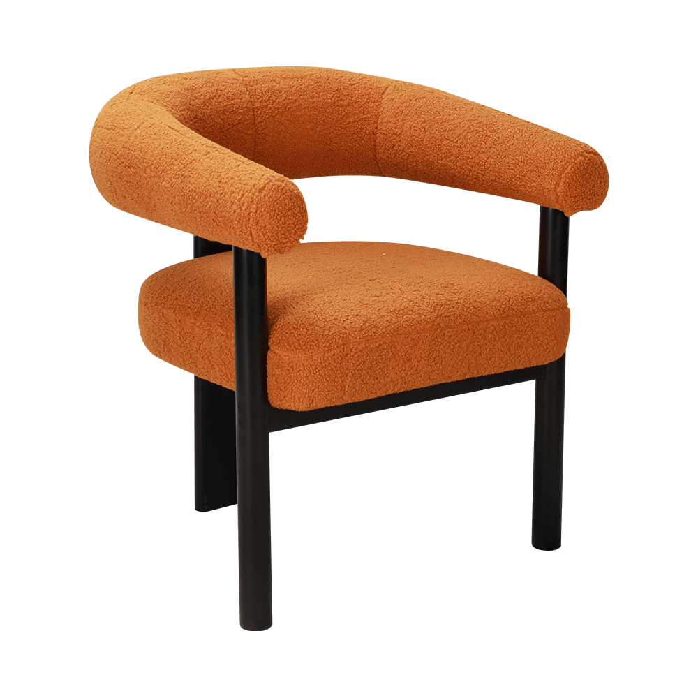 Sponge Cushion Solid Wood Dining Chair