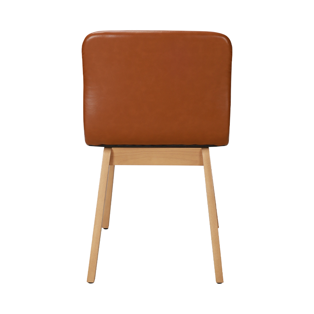 Brown Bentwood Solid Wood Dining Chair