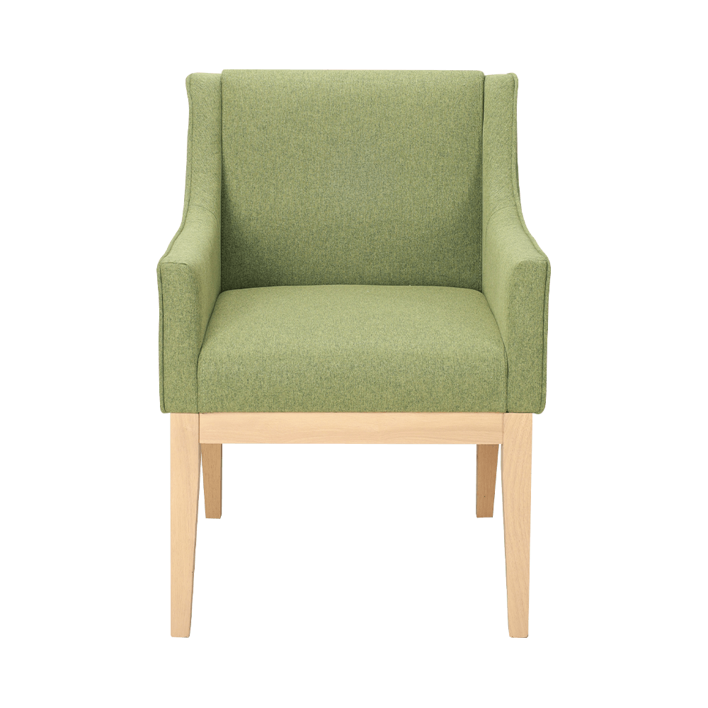 Solid na kahoy na upuan sa kahoy na may armrests