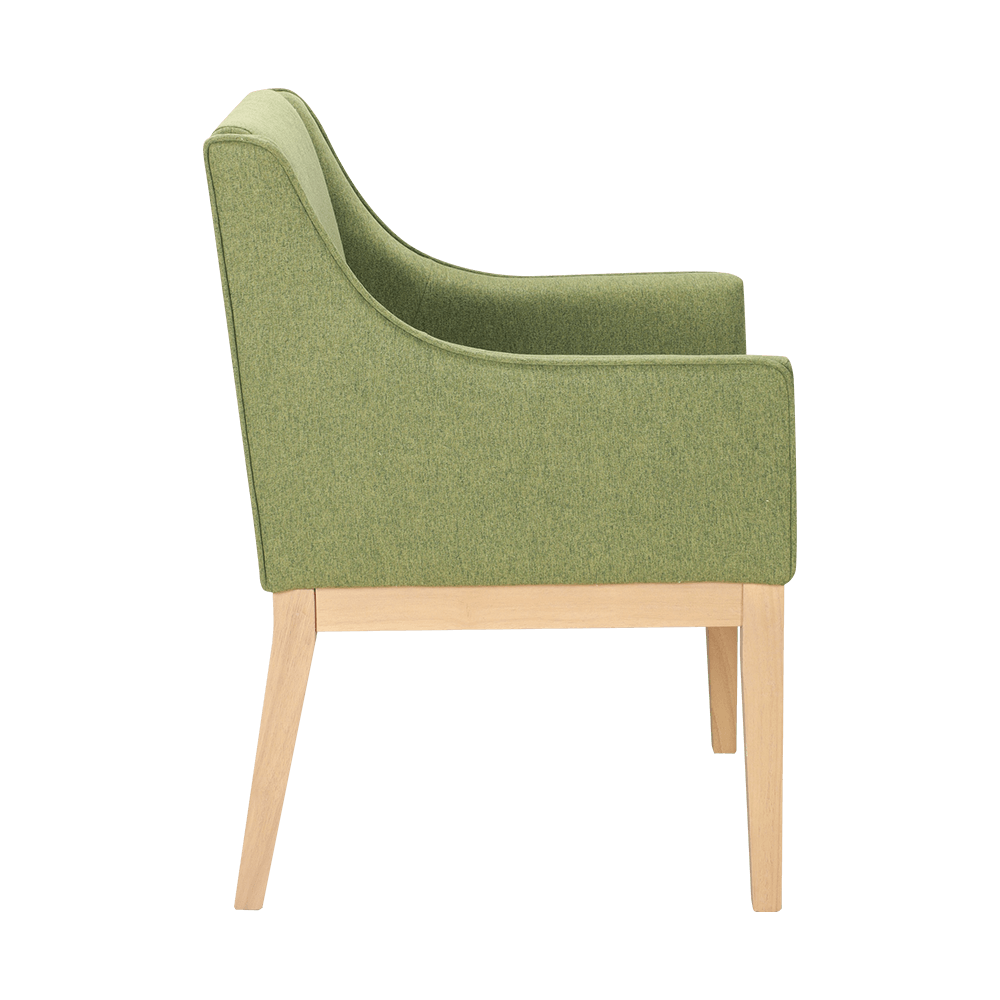 Solid na kahoy na upuan sa kahoy na may armrests