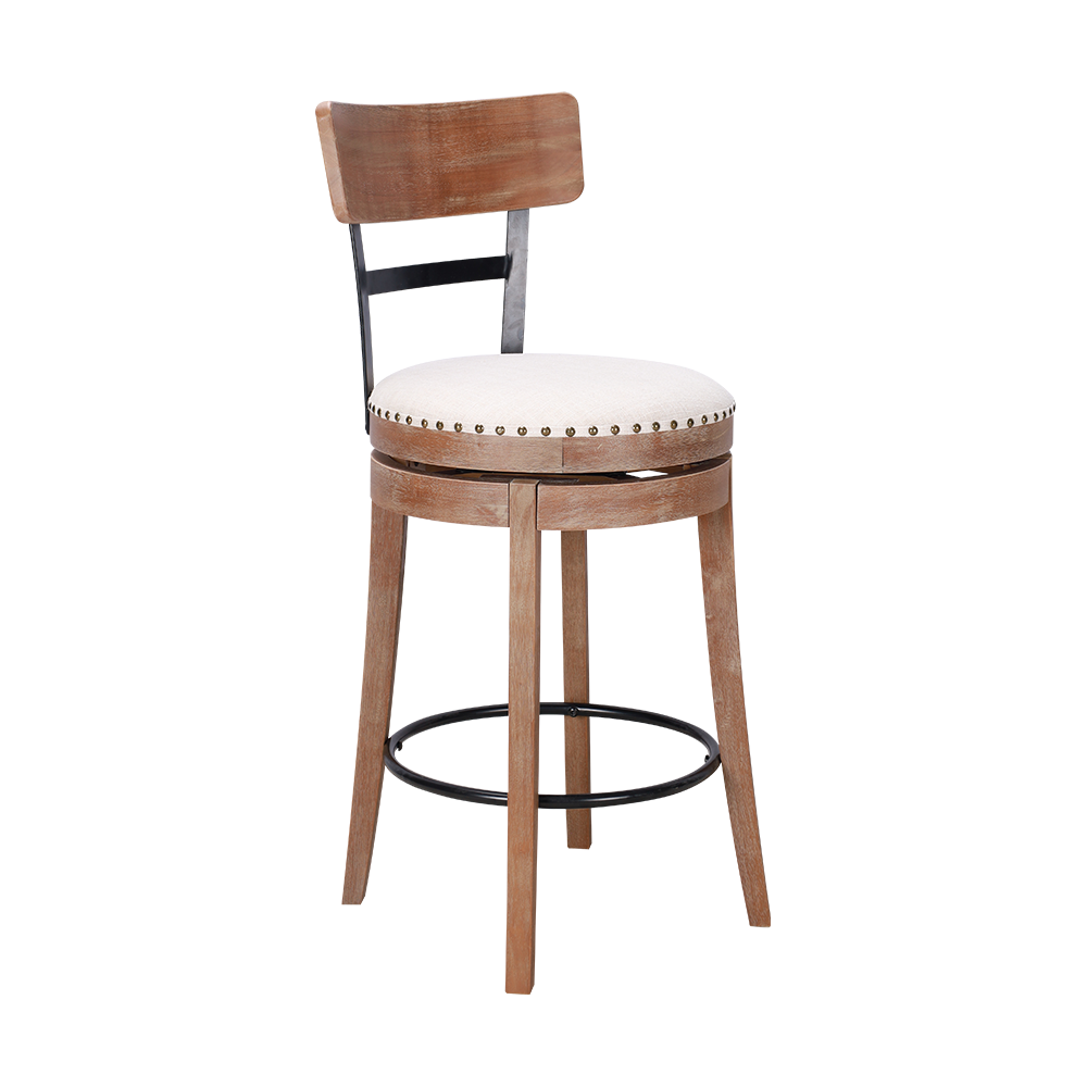 Rubber Wood Sponge Cushion Dining Chair