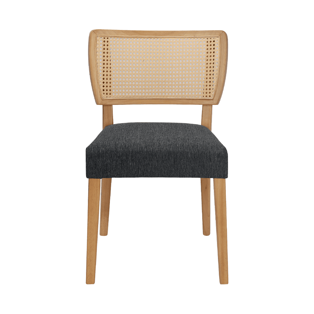 Grey kahoy na upuan sa kahoy na may backrest