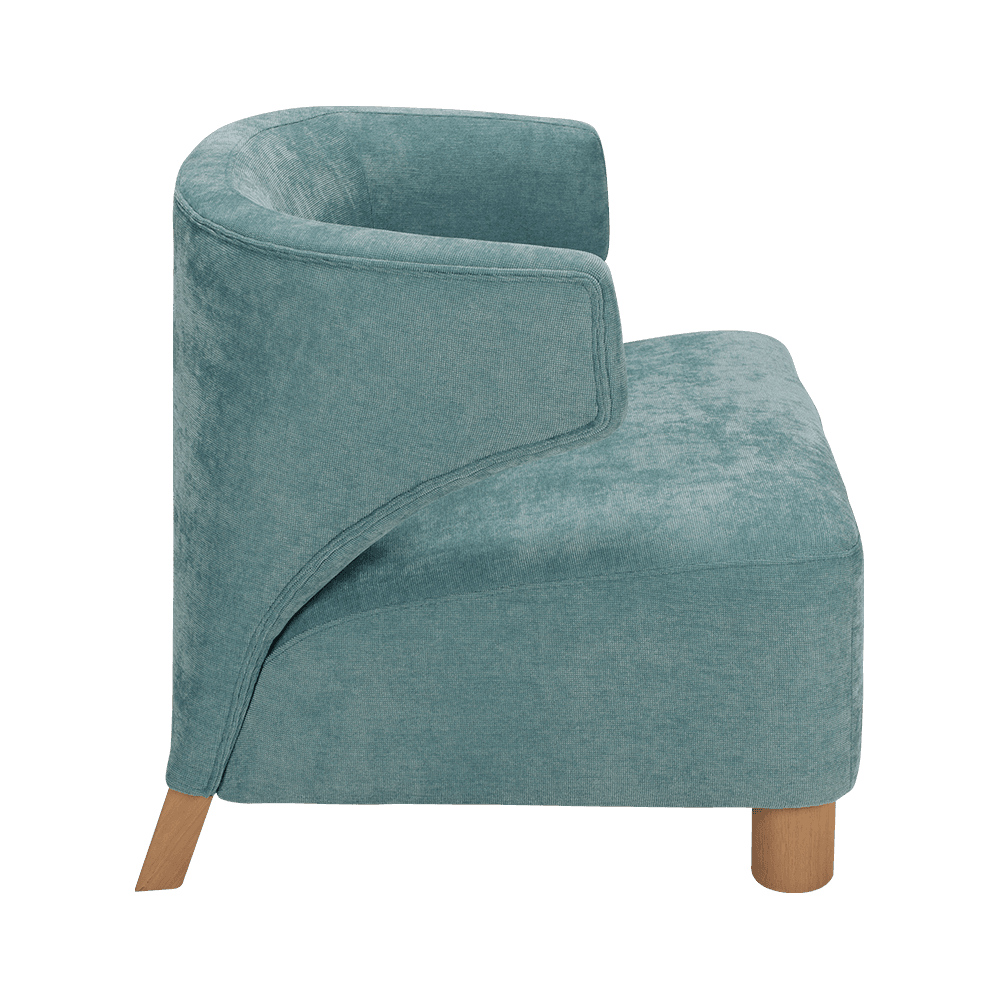 Single lounge chair na may mga armrests