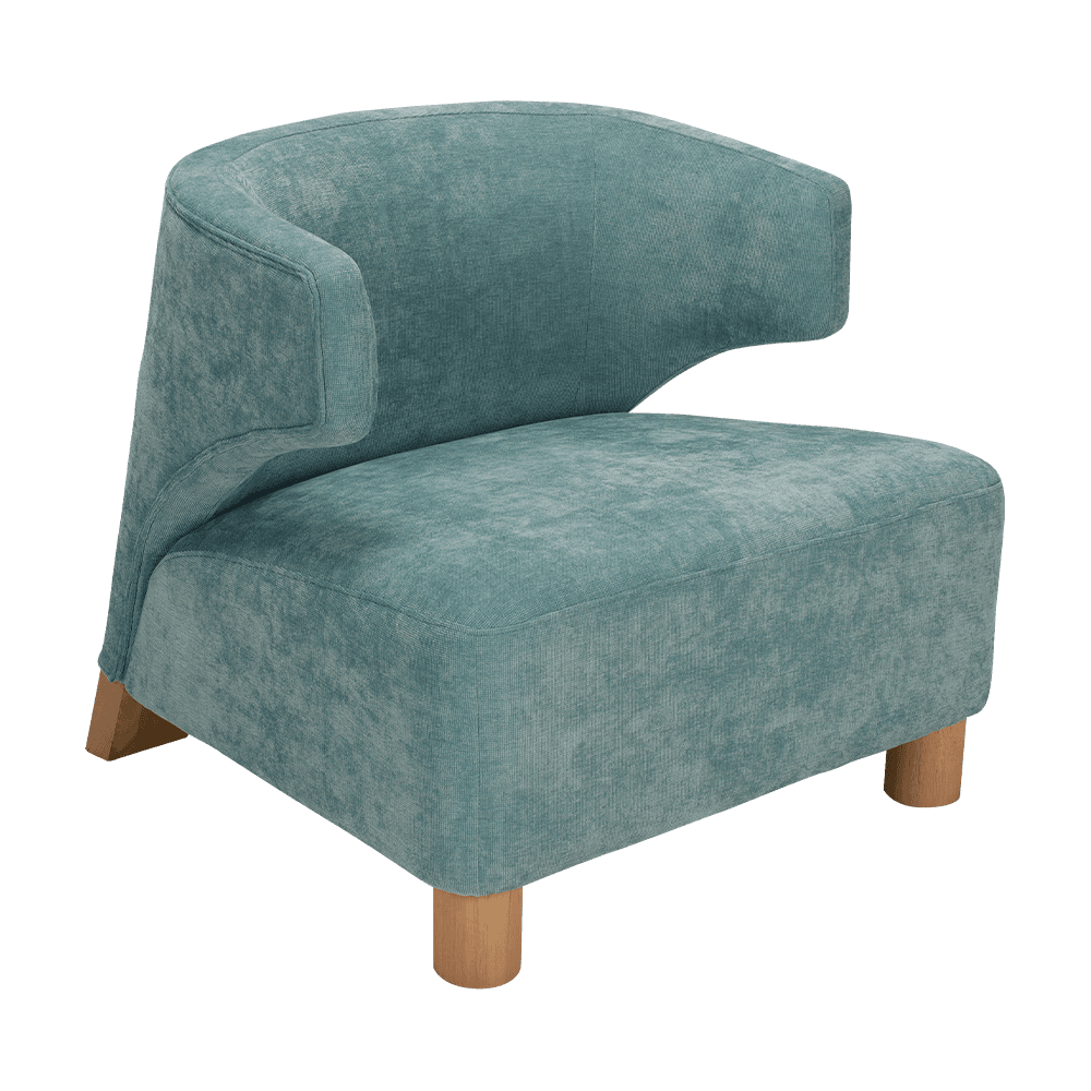Single lounge chair na may mga armrests