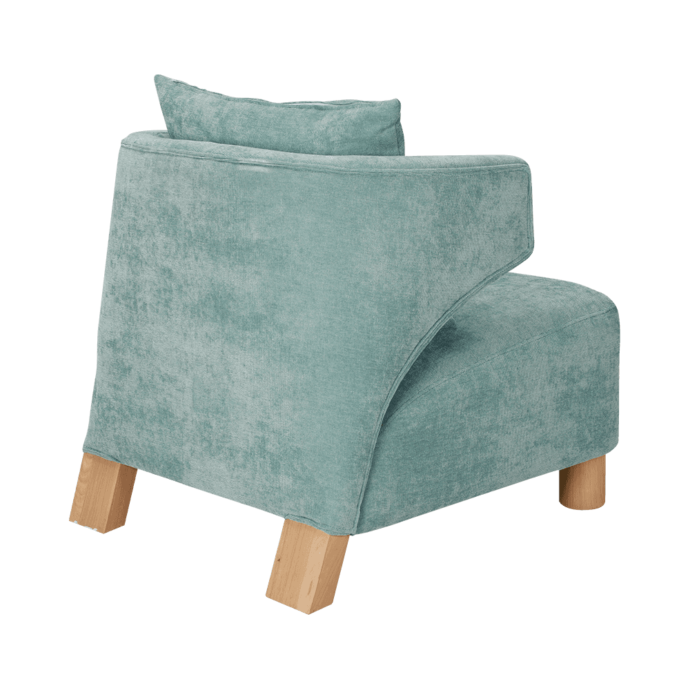 Single lounge chair na may mga armrests