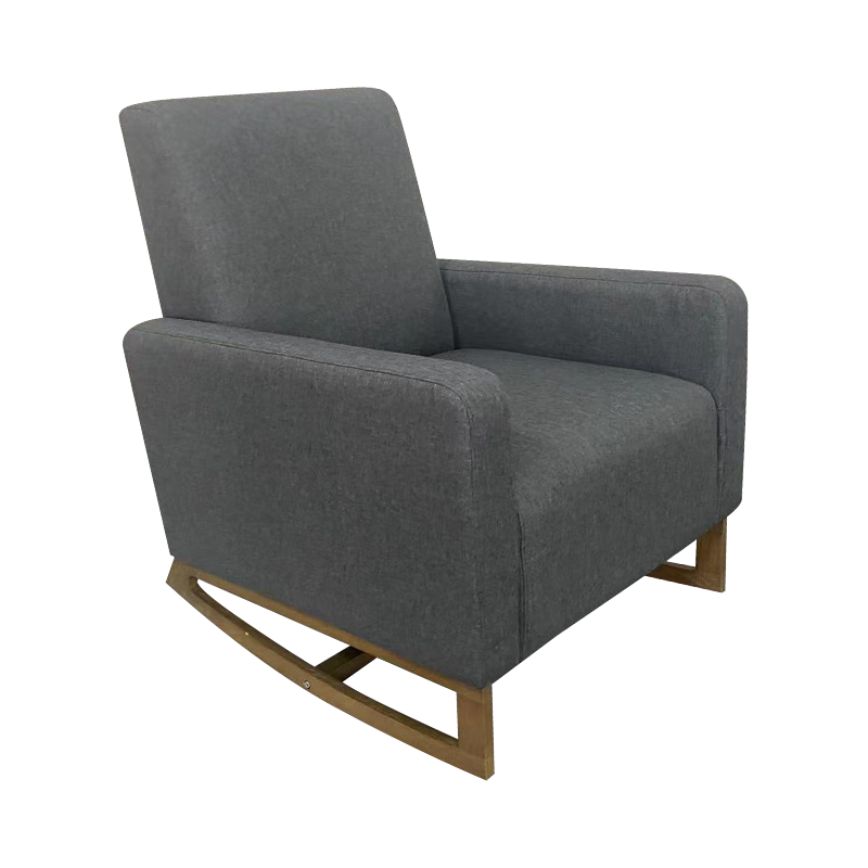 Kulay abo na tela solong sofa lounge chair